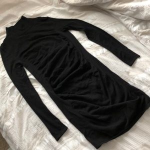 Black sweater dress